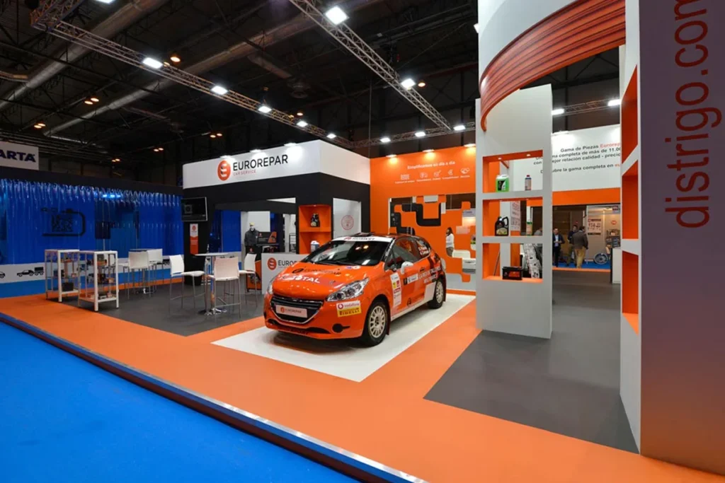Detalle central del stand