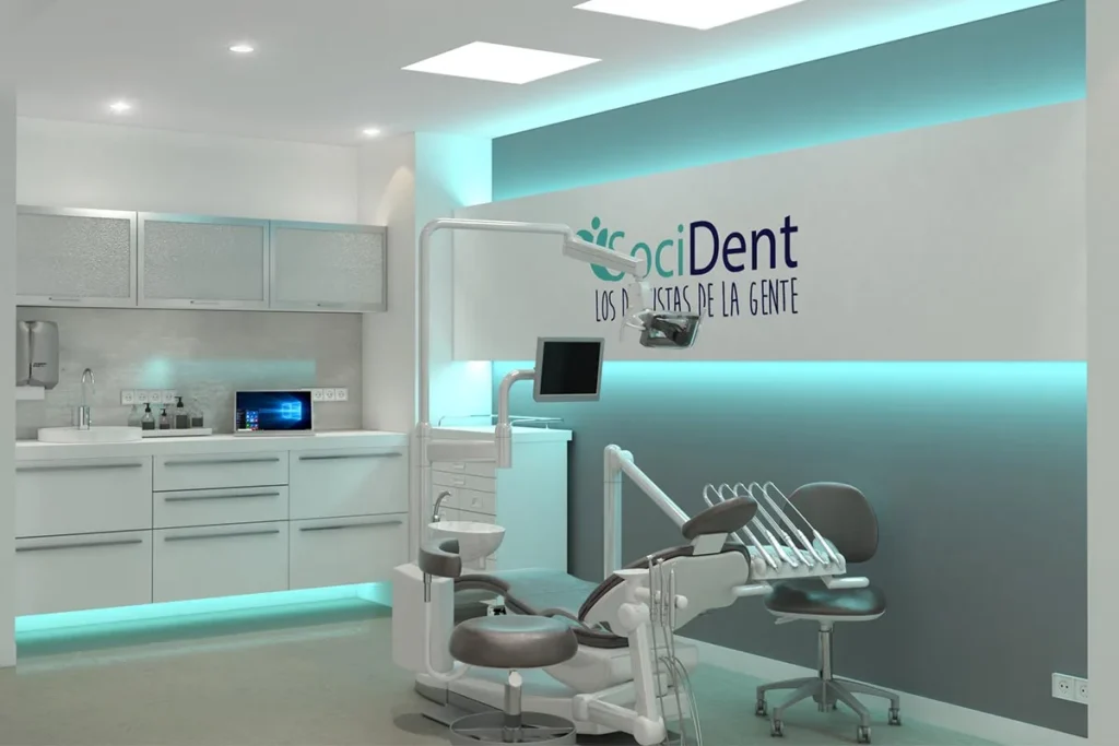 Render interior consulta dentista