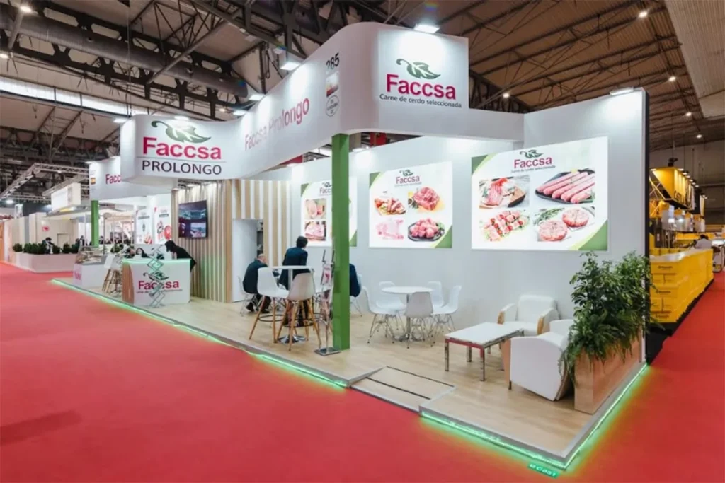 Vista general del stand durante la feria